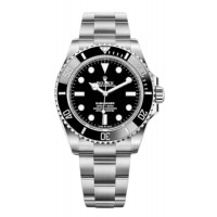 Réplique Montre pour homme Rolex Submariner sans date 41 mm en acier avec cadran noir 124060