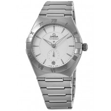 Réplique Montre pour femme Omega Constellation petite seconde cadran argenté en acier inoxydable 131.10.34.20.02.001