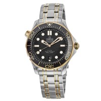 Réplique Omega Seamaster Diver 300 M Or Jaune &amp; Montre Homme Acier 210.20.42.20.01.002