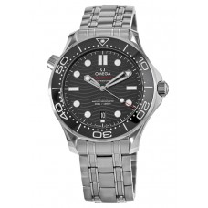 Réplique Montre Omega Seamaster Diver 300 M avec cadran noir et bracelet en acier pour homme 210.30.42.20.01.001