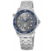 Réplique Montre Omega Seamaster Diver 300 M avec cadran gris et bracelet en acier pour homme 210.30.42.20.06.001