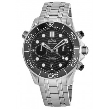 Réplique Montre pour homme Omega Seamaster Diver 300 M 44 mm chronographe cadran noir en acier 210.30.44.51.01.001