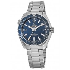 Réplique Montre pour homme Omega Seamaster Planet Ocean 600M 39,5 mm en acier avec cadran bleu 215.30.40.20.03.001