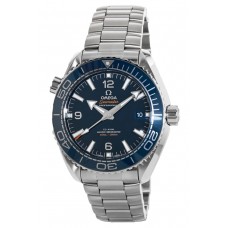 Réplique Montre Omega Seamaster Planet Ocean 600M 43,5 mm en acier inoxydable bleu pour homme 215.30.44.21.03.001