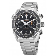 Réplique Montre Omega Seamaster Planet Ocean 600M chronographe 45,5 mm en acier avec cadran noir pour homme 215.30.46.51.01.001