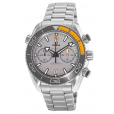 Réplique Omega Seamaster Planet Ocean 600M Chronographe 45,5 mm Co-Axial Master Chronometer Cadran gris Titane Montre pour homme 215.90.46.51.99.001