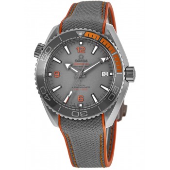 Réplique Montre pour homme Omega Seamaster Planet Ocean 600M, boîtier en titane de 43,5 mm, bracelet en caoutchouc gris, 215.92.44.21.99.001