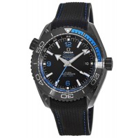 Réplique Montre Omega Seamaster Planet Ocean 600M GMT noir profond pour homme 215.92.46.22.01.002