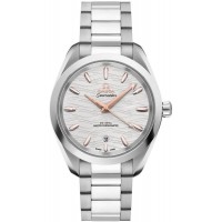 Réplique Omega Seamaster Aqua Terra Chronomètre 38 mm Cadran argenté Montre en acier inoxydable pour homme 220.10.38.20.02.002