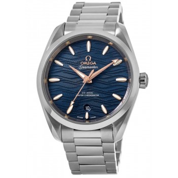 Réplique Montre pour homme Omega Seamaster Aqua Terra 150 m Master Co-Axial avec cadran bleu en acier inoxydable 220.10.38.20.03.002