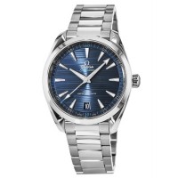 Réplique Montre pour homme Omega Seamaster Aqua Terra 150m Master Co-Axial en acier à cadran bleu 220.10.41.21.03.001