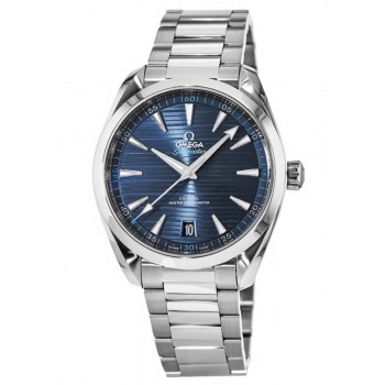 Réplique Montre pour homme Omega Seamaster Aqua Terra 150m Master Co-Axial en acier à cadran bleu 220.10.41.21.03.001