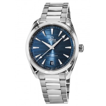 Réplique Montre pour homme Omega Seamaster Aqua Terra 150m Master Co-Axial en acier à cadran bleu 220.10.41.21.03.004