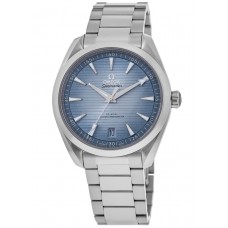 Réplique Montre pour homme Omega Seamaster Aqua Terra 75e anniversaire avec cadran bleu en acier 220.10.41.21.03.005