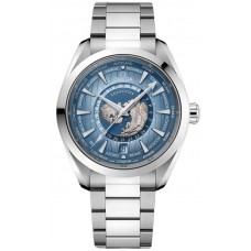 Réplique Montre pour homme Omega Seamaster Aqua Terra avec cadran bleu en acier 220.10.43.22.03.002