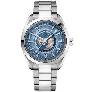 Réplique Montre pour homme Omega Seamaster Aqua Terra avec cadran bleu en acier 220.10.43.22.03.002