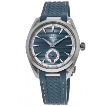 Réplique Montre pour homme Omega Seamaster Aqua Terra 150 m Master Co-Axial avec cadran bleu et bracelet en caoutchouc 220.12.41.21.03.005