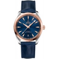 Réplique Montre Omega Seamaster Aqua Terra 150m Master Co-Axial Chronomètre 38 mm en acier et or rose pour homme 220.23.38.20.03.001