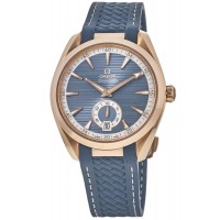 Réplique Montre pour homme Omega Seamaster Aqua Terra 150 m Master Co-Axial avec cadran bleu et bracelet en caoutchouc 220.52.41.21.03.002