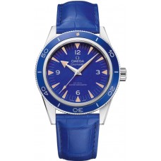 Réplique Omega Seamaster 300 Master Co-Axial Chronomètre 41 mm Cadran bleu Bracelet en cuir Montre pour homme 234.93.41.21.99.002