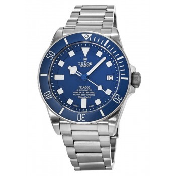 Réplique Montre Tudor Pelagos pour homme, automatique, en titane, cadran bleu, 25600TB