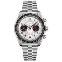 Réplique Omega Speedmaster Chronoscope Co-Axial Master Chronometer Chronographe 43 mm Argent &amp; Montre pour homme à cadran noir 329.30.43.51.02.002