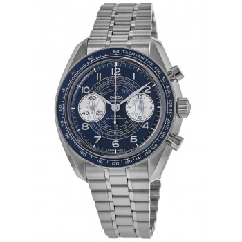 Réplique Omega Speedmaster Chronoscope Co-Axial Master Chronometer Chronographe 43 mm Cadran bleu Acier Montre pour homme 329.30.43.51.03.001