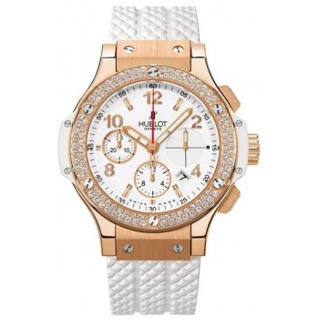 Réplique Montre Hublot Big Bang Portocervo pour homme avec cadran blanc et bracelet en caoutchouc blanc 341.PE.230.RW.114