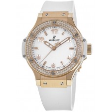 Réplique Montre Hublot Big Bang 38 mm en or rose 18 carats et diamants pour femme 361.PE.2010.RW.1104