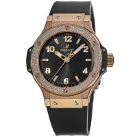 Réplique Montre Hublot Big Bang 38 mm en or rose 18 carats et diamants pour femme 361.PX.1280.RX.1104