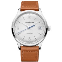 Réplique Montre pour homme Jaeger LeCoultre Master Control Date, cadran argenté, bracelet en cuir 4018420