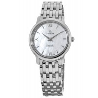 Réplique Montre pour femme Omega De Ville Quartz 27,4 mm avec cadran en nacre 424.10.27.60.05.001