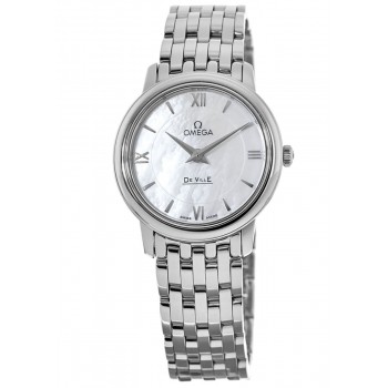 Réplique Montre pour femme Omega De Ville Quartz 27,4 mm avec cadran en nacre 424.10.27.60.05.001