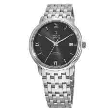 Réplique Montre pour homme Omega De Ville Prestige Co-Axial 36,8 mm automatique cadran noir en acier inoxydable 424.10.37.20.01.001