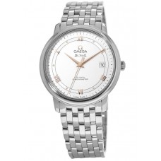 Réplique Montre pour homme Omega De Ville Prestige Co-Axial 36,8 mm avec cadran argenté 424.10.37.20.02.002