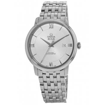 Réplique Montre pour homme Omega De Ville Prestige Co-Axial 39,5 mm avec cadran opalin-argenté 424.10.40.20.02.003