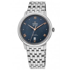 Réplique Montre pour homme Omega De Ville Prestige Co-Axial 39,5 mm en acier avec cadran bleu 424.10.40.20.03.004