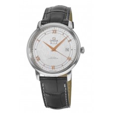 Réplique Montre pour homme Omega De Ville Prestige Co-Axial 39,5 mm en cuir gris 424.13.40.20.02.005