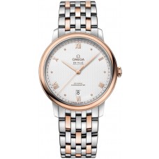 Réplique Montre pour homme Omega De Ville Prestige Co-Axial 39,5 mm, cadran gris, or rose et acier inoxydable 424.20.40.20.02.004