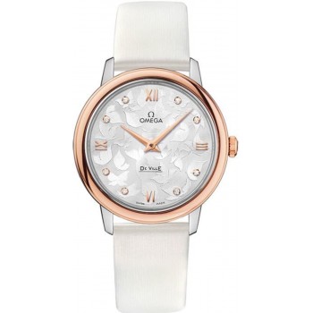 Réplique Montre Omega De Ville Prestige Quartz 32,7 mm pour femme 424.22.33.60.52.001