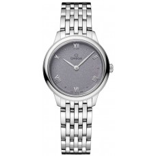 Réplique Montre pour femme Omega De Ville Prestige Quartz 27,5 mm cadran lavande en acier 434.10.28.60.03.001