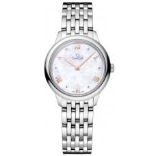 Réplique Montre pour femme Omega De Ville Prestige Quartz 27,5 mm Cadran nacre en acier 434.10.28.60.05.001