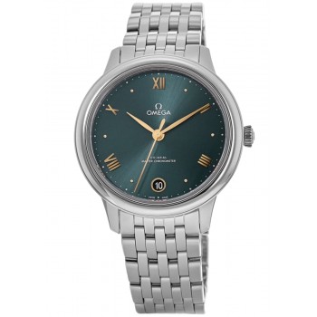 Réplique Montre pour femme Omega De Ville Prestige Co-Axial Master Chronometer 34 mm cadran vert en acier 434.10.34.20.10.001