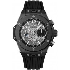 Réplique Montre pour homme Hublot Big Bang chronographe cadran squelette bracelet en caoutchouc 441.CI.1171.RX