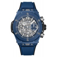 Réplique Montre pour homme Hublot Big Bang Unico UEFA Champions League en édition limitée avec cadran squelette et bracelet en caoutchouc 441.EX.5129.RX.UCL22