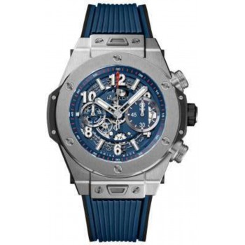 Réplique Montre pour homme Hublot Big Bang Unico avec cadran squelette et bracelet en caoutchouc 441.NX.5179.RX