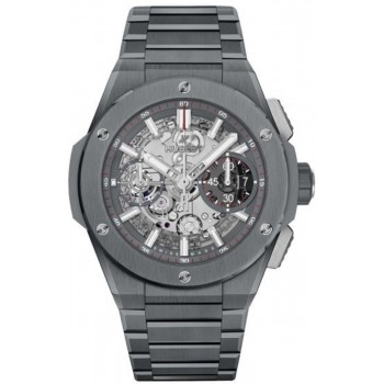 Réplique Montre Hublot Big Bang Integral en céramique grise avec cadran squelette en céramique pour homme 451.FX.6923.FX