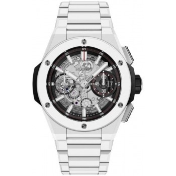 Réplique Montre pour homme Hublot Big Bang Integral en céramique blanche avec cadran squelette en céramique 451.HX.1123.HX