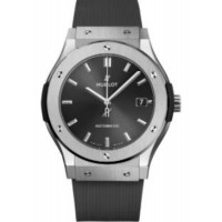 Réplique Montre pour homme Hublot Classic Fusion avec cadran gris et bracelet en caoutchouc 511.NX.7071.RX