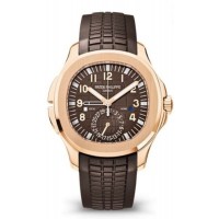 Réplique Montre pour homme Patek Philippe Aquanaut avec cadran marron et bracelet composite tropical 5164R-001